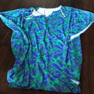 Lilly Pulitzer ruffle side pima cotton dress